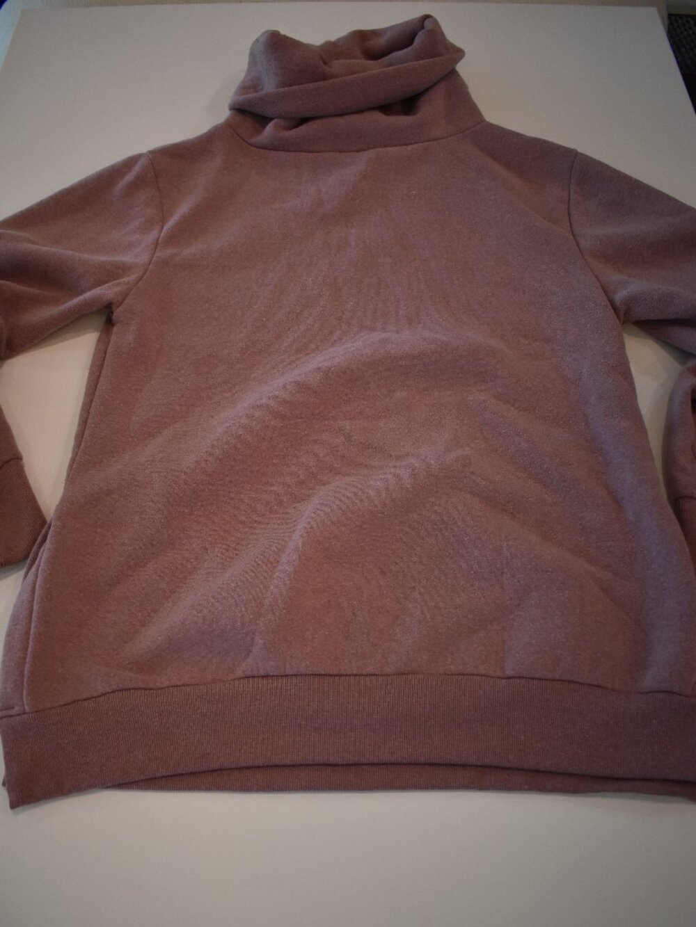 Stillwater Supply Co Women XXL Mauve Cowl Neck Sweatshirt Pullover Side Slit
